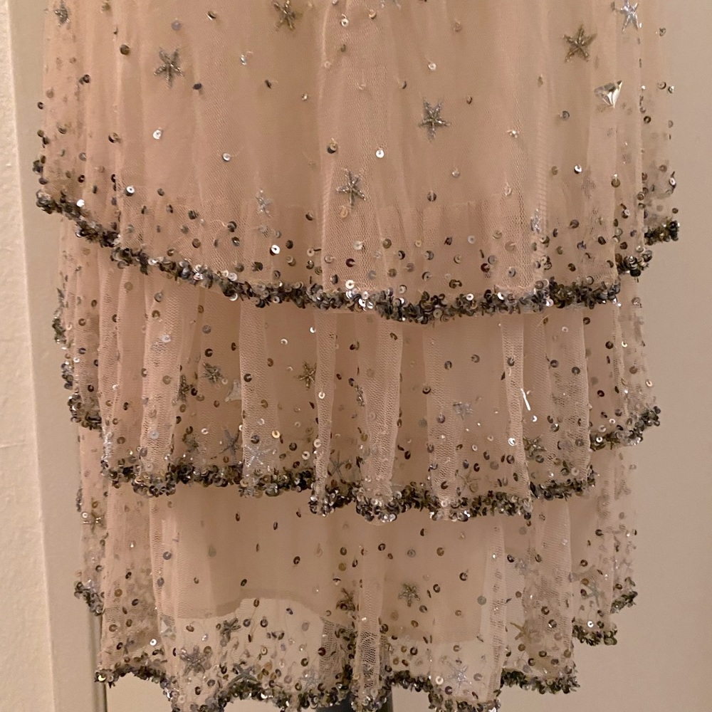 BNWT! ✨Joie Geddy Sequin Star Champagne Dress🌟 - Picture 8 of 11